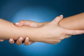 Hands clasping as a symbol of the nonprofit supporting their clients.